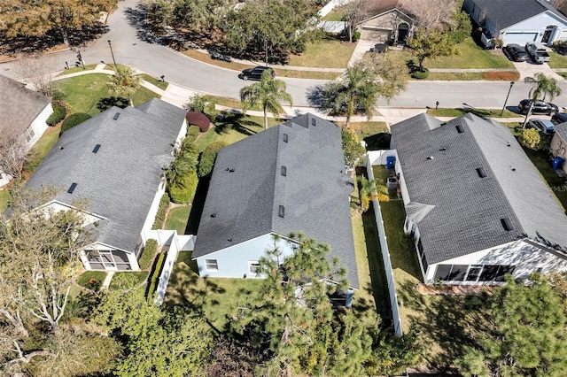 aerial view featuring a residential view