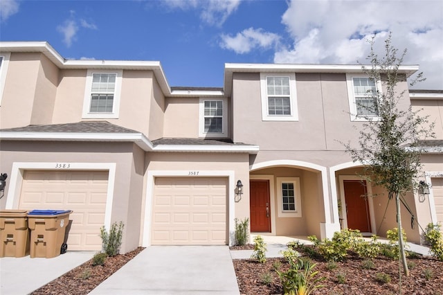 view of front of home featuring a garage