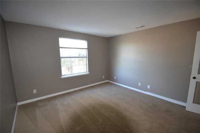 view of carpeted empty room