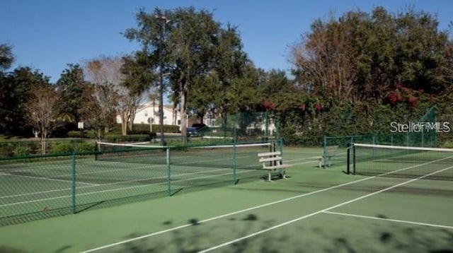 view of tennis court