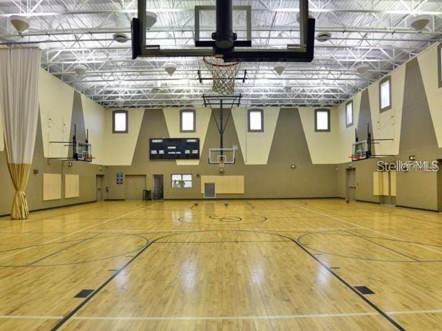 view of basketball court featuring community basketball court