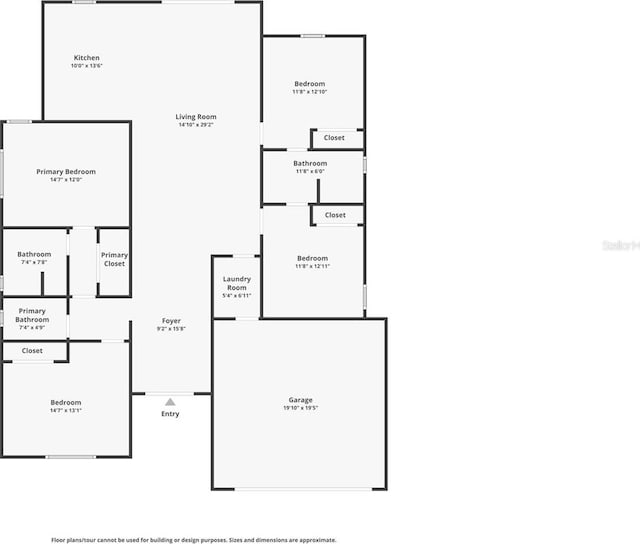 3924 NW 38th St, Cape Coral, FL 33993 - view of floor plan / room layout