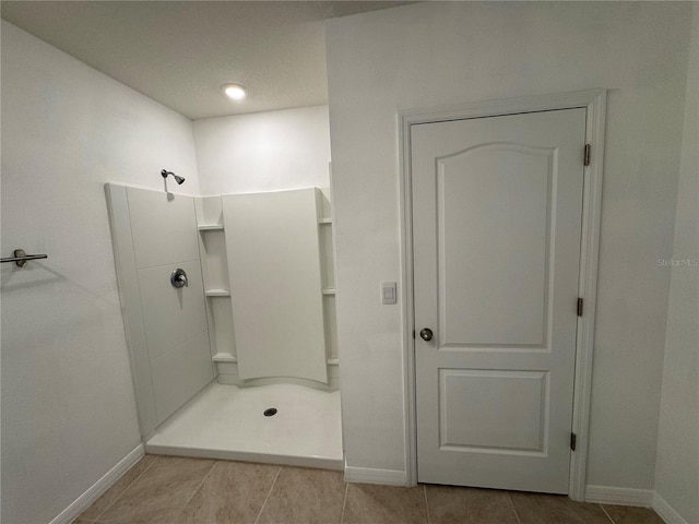 bathroom with walk in shower