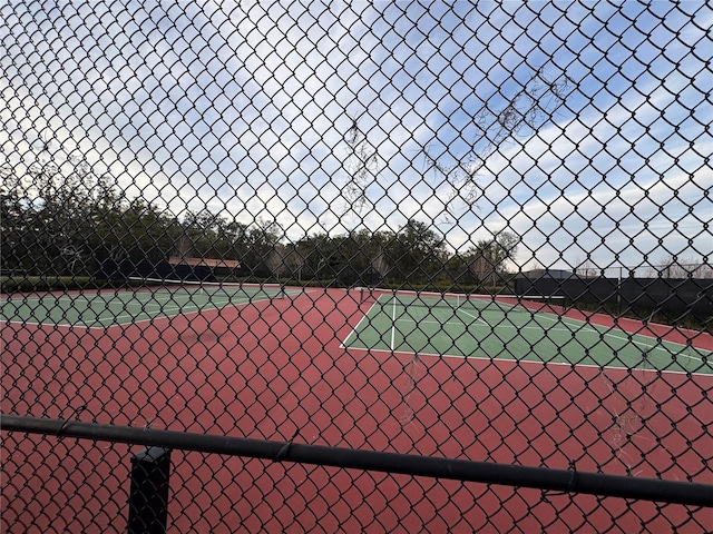 view of tennis court