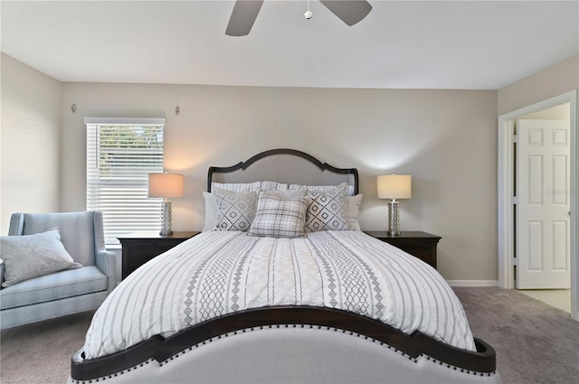 1546 Park Leah Cir, Apopka, FL 32712 - carpeted bedroom featuring a ceiling fan and baseboards