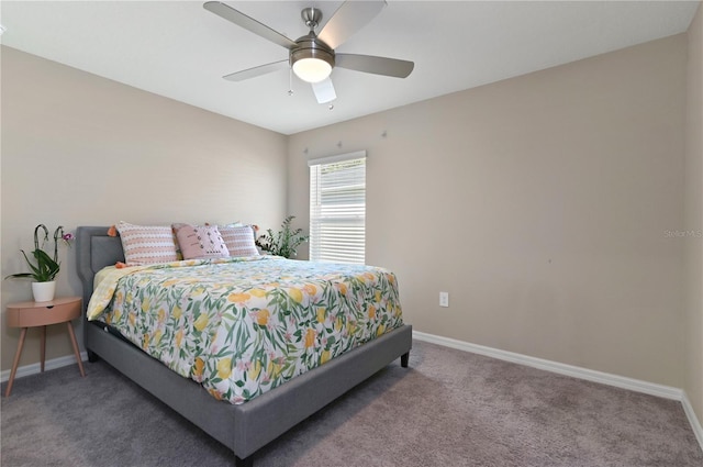 1546 Park Leah Cir, Apopka, FL 32712 - bedroom featuring carpet floors, baseboards, and a ceiling fan
