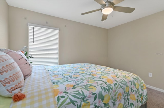 1546 Park Leah Cir, Apopka, FL 32712 - carpeted bedroom featuring a ceiling fan and baseboards