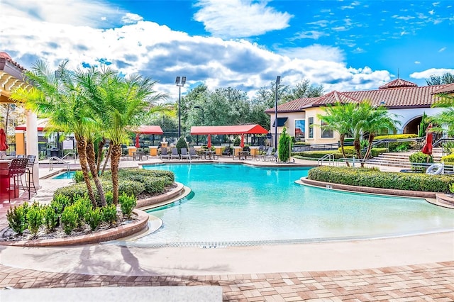 view of pool