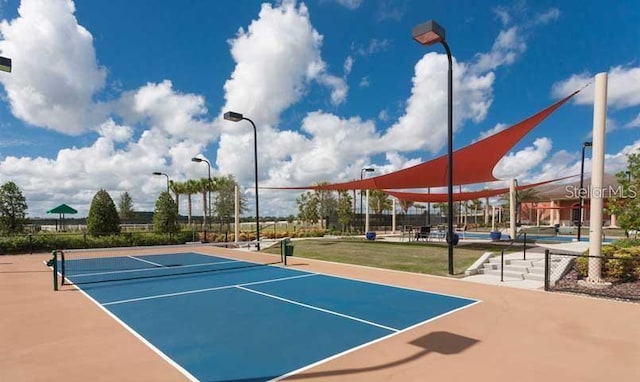 view of tennis court