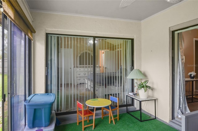 sunroom / solarium with a wealth of natural light