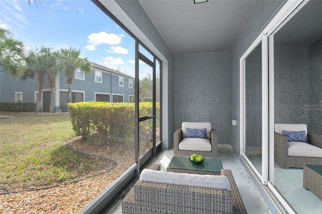 view of sunroom / solarium