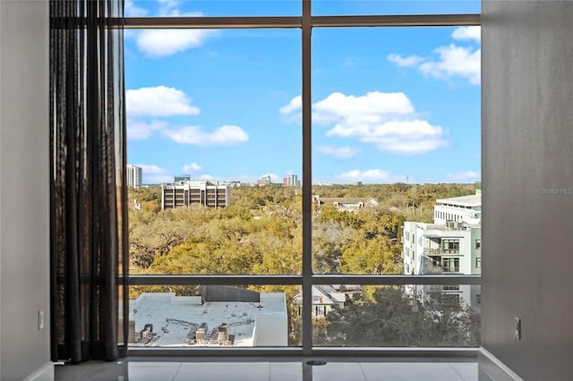 101 S Eola Dr Unit 1001, Orlando, FL 32801 - doorway to outside with tile patterned floors and a view of city