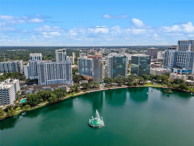 101 S Eola Dr Unit 1001, Orlando, FL 32801 - birds eye view of property with a view of city and a water view