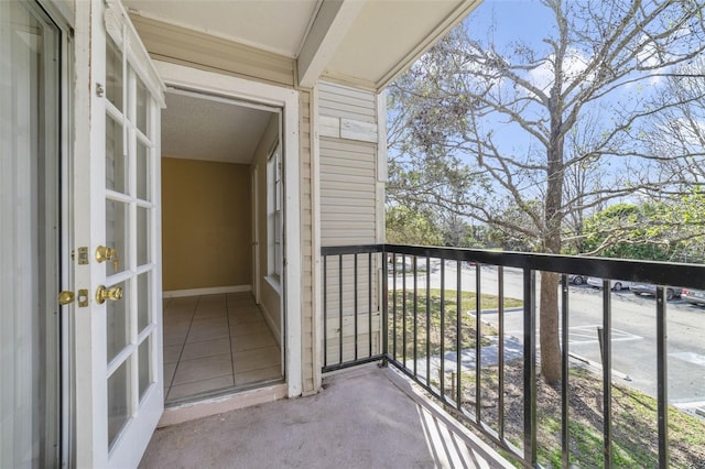 view of balcony