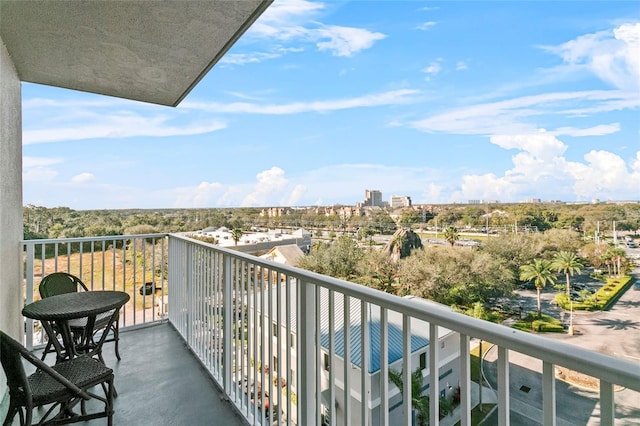 view of balcony