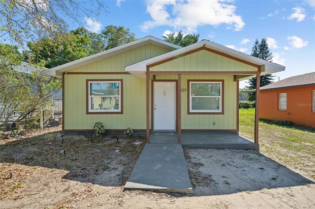 bungalow with fence