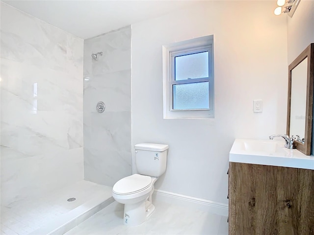 4502 Florence St, Apopka, FL 32712 - bathroom featuring toilet, vanity, and tiled shower