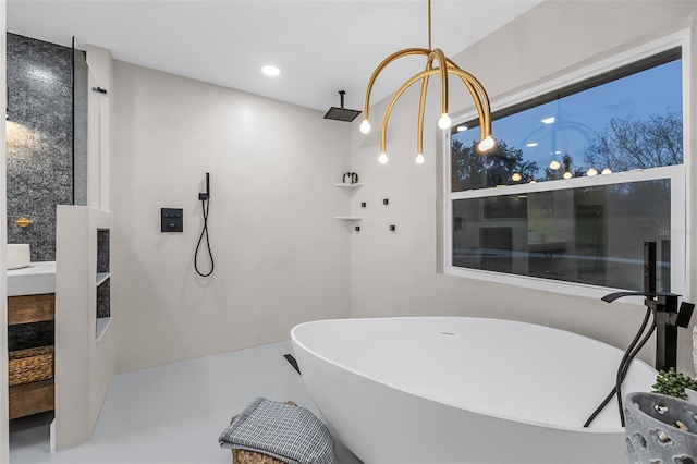 bathroom with a bathing tub