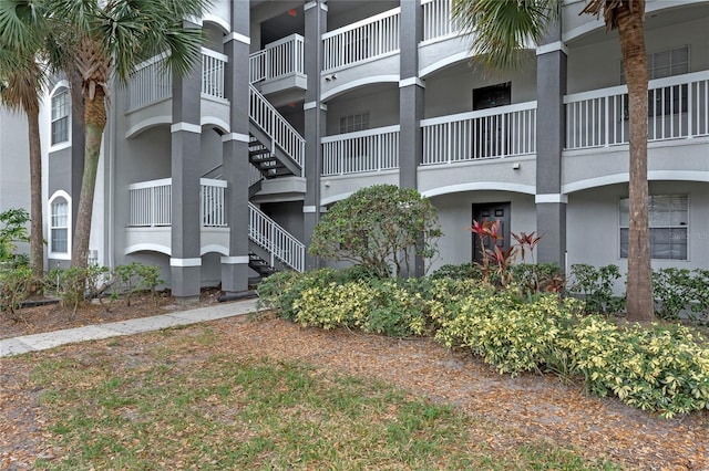 view of property with stairway