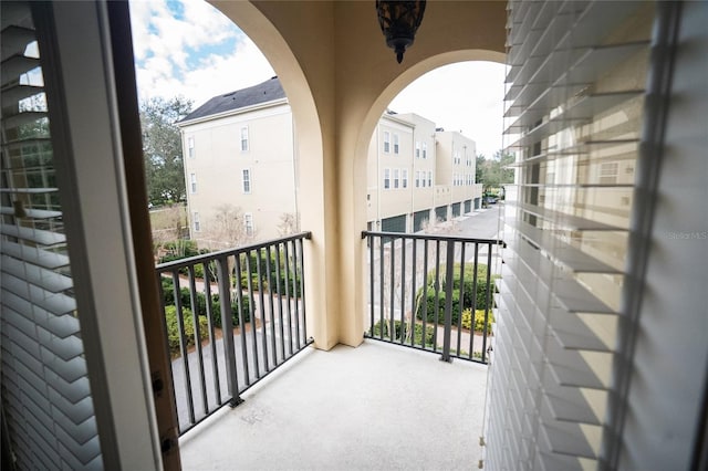 view of balcony