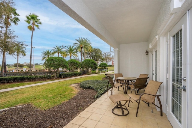 view of patio / terrace featuring outdoor dining area