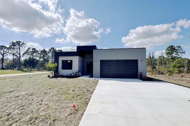 modern home with a garage