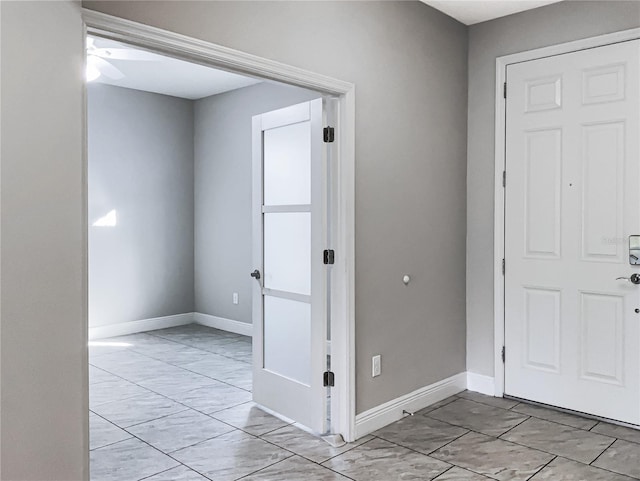 6113 Shadowlake Dr, Apollo Beach, FL 33572 - entrance foyer with light marble finish floors and baseboards