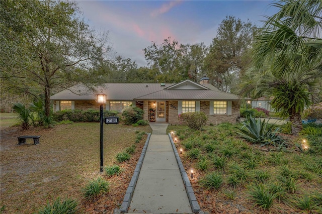 view of ranch-style house