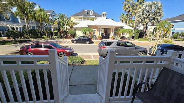 exterior space with a residential view