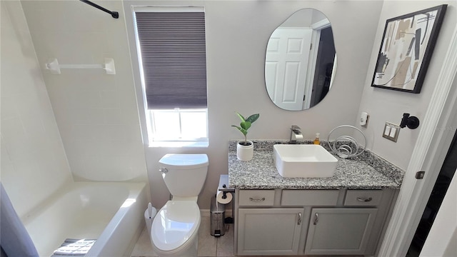 136 Mcleods Way, Winter Springs, FL 32708 - bathroom with toilet, vanity, and washtub / shower combination