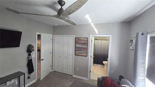 136 Mcleods Way, Winter Springs, FL 32708 - bedroom featuring carpet floors, a closet, a heating unit, baseboards, and connected bathroom