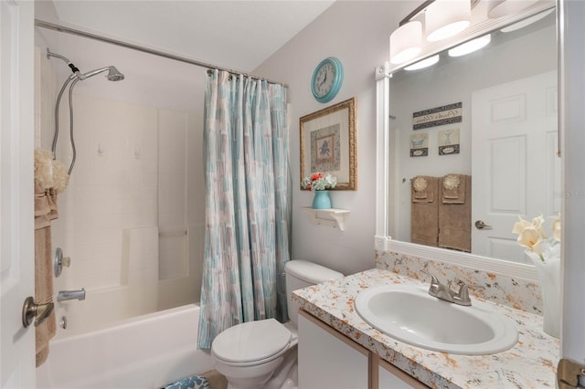 130 Bloomingdale Dr, Davenport, FL 33897 - bathroom featuring toilet, shower / bath combo, and vanity