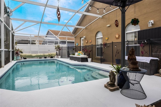 130 Bloomingdale Dr, Davenport, FL 33897 - view of pool with a patio area and glass enclosure