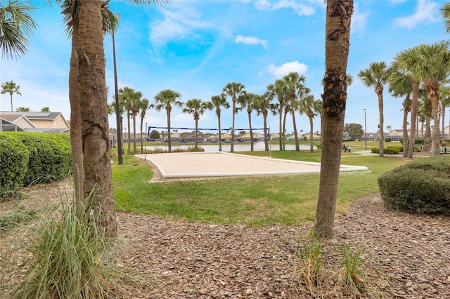 130 Bloomingdale Dr, Davenport, FL 33897 - view of home's community with volleyball court, a yard, and a water view