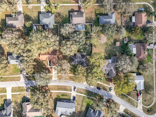 drone / aerial view with a residential view