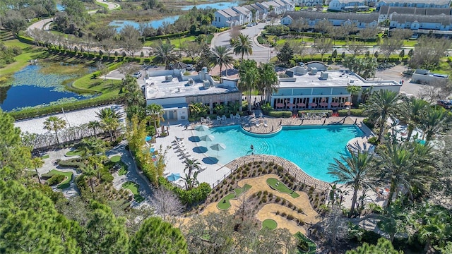 1620 Pelican Dr, Davenport, FL 33896 - aerial view featuring a water view