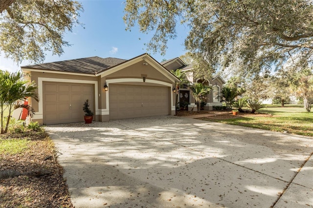 view of front of house featuring a garage