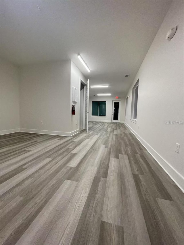 empty room featuring hardwood / wood-style floors