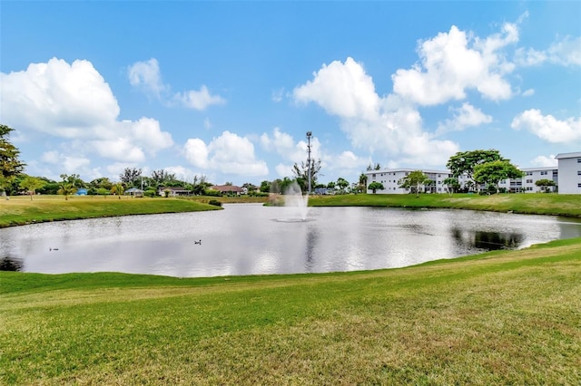 view of water feature