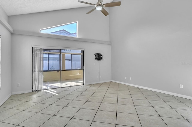 1008 Birkdale Trl, Winter Springs, FL 32708 - unfurnished room with a ceiling fan, a wealth of natural light, a textured ceiling, and baseboards