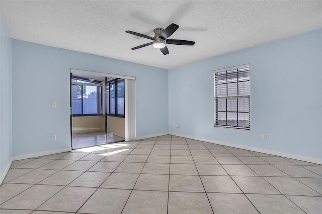 1008 Birkdale Trl, Winter Springs, FL 32708 - spare room with a wealth of natural light, ceiling fan, and a textured ceiling