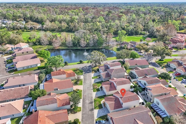 1008 Birkdale Trl, Winter Springs, FL 32708 - drone / aerial view with a water view and a residential view
