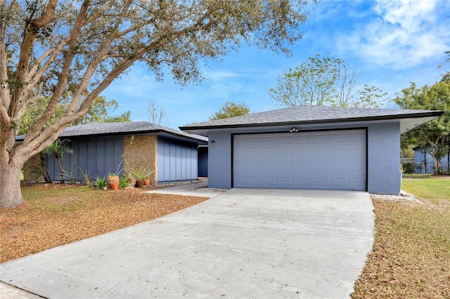 ranch-style house with a garage