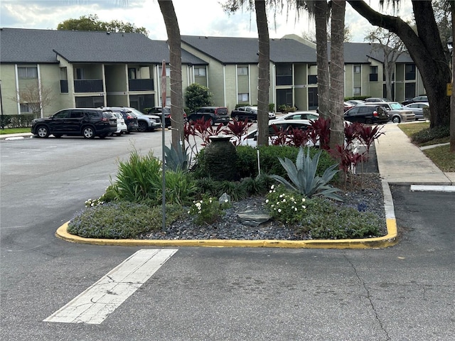 view of uncovered parking lot