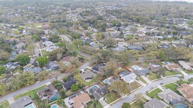 bird's eye view featuring a residential view