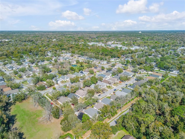 bird's eye view with a residential view