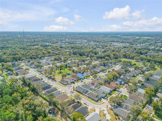 bird's eye view featuring a residential view