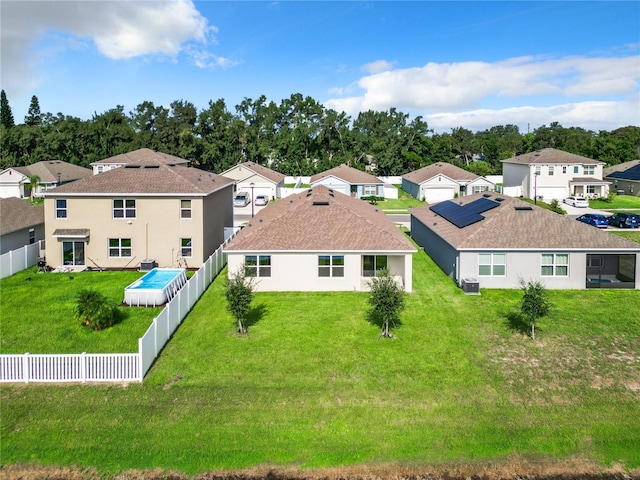 birds eye view of property featuring a residential view