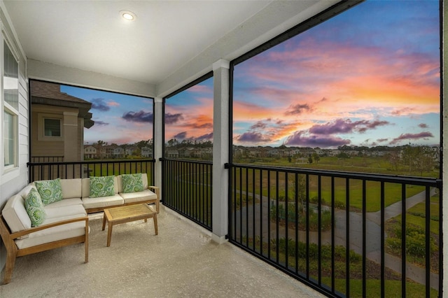 view of sunroom / solarium