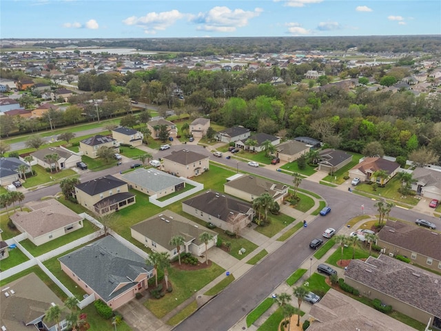 drone / aerial view with a residential view